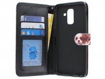 Puppy Dog Bookcase - Samsung Galaxy A6+ 2018 hoesje