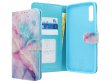 Book Case Mapje Blue Marble - Samsung Galaxy A70 hoesje