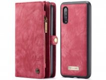 CaseMe 2in1 Wallet Ritsvak Case Rood - Samsung Galaxy A70 Hoesje