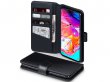 CaseBoutique Wallet Case Zwart Leer - Galaxy A70 hoesje