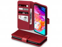 CaseBoutique Wallet Case Rood Leer - Galaxy A70 hoesje