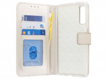 Book Case Mapje Goud - Samsung Galaxy A7 2018 hoesje