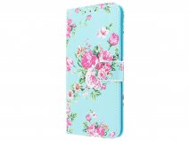 Bloemenprint Bookcase - Samsung Galaxy A9 2018 hoesje