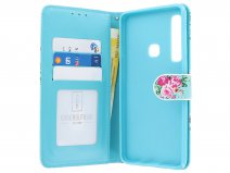 Bloemenprint Bookcase - Samsung Galaxy A9 2018 hoesje