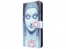 Boeddha Lily Bookcase - Samsung Galaxy A9 2018 hoesje