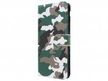 Camouflage Bookcase - Samsung Galaxy A9 2018 hoesje