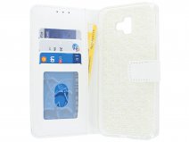 Book Case Mapje Wit - Samsung Galaxy J6 Plus hoesje