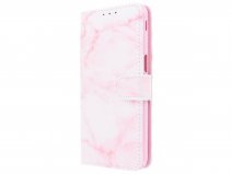 Book Case Pink Marble - Samsung Galaxy J6 Plus hoesje