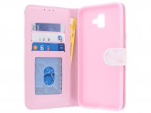 Book Case Pink Marble - Samsung Galaxy J6 Plus hoesje