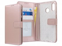 Book Case Mapje Rosé Goud - Samsung Galaxy M20 hoesje