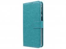 Book Case Mapje Turquoise - Samsung Galaxy M20 hoesje