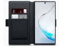 CaseBoutique Slim Book Zwart Leer - Samsung Galaxy Note 10 hoesje