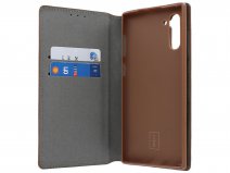 Magic Magnet Bookcase Bruin - Samsung Galaxy Note 10 hoesje