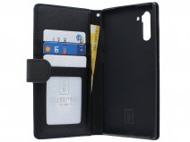 Book Case met Ritsvakje Zwart - Samsung Galaxy Note 10 hoesje
