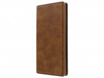 Magic Magnet Bookcase Bruin - Samsung Galaxy Note 10+ hoesje