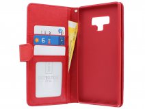 Zipper Book Case Rood - Samsung Galaxy Note 9 hoesje
