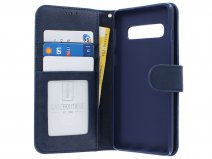 Book Case Mapje Donkerblauw - Samsung Galaxy S10 hoesje