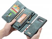 CaseMe 2in1 Wallet Ritsvak Case Blauw - Samsung Galaxy S10 Hoesje