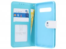Dromenvanger Bookcase Wit - Samsung Galaxy S10+ hoesje