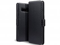 CaseBoutique Slim Wallet Case Carbon - Galaxy S10+ hoesje