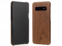 Woodcessories EcoCase Slim Walnut - Samsung Galaxy S10+ hoesje
