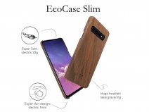 Woodcessories EcoCase Slim Walnut - Samsung Galaxy S10+ hoesje