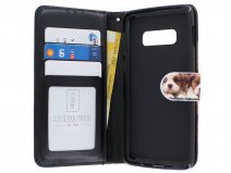 Hondje Puppy Dog Bookcase - Samsung Galaxy S10e hoesje