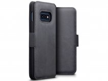 CaseBoutique Wallet Case Grijs Leer - Galaxy S10e hoesje