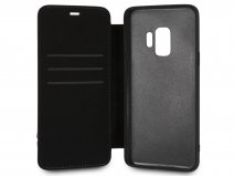 BMW Logo Bookcase Zwart Leer - Samsung Galaxy S9 Hoesje