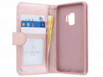 Zipper Wallet Case Rosé Goud - Samsung Galaxy S9 hoesje