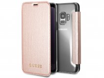 Guess Iridescent Bookcase Rosé - Galaxy S9 hoesje