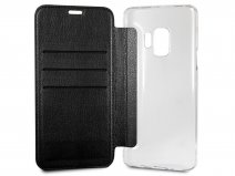 Guess Iridescent Bookcase Zwart - Galaxy S9 hoesje