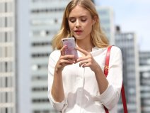 iDeal of Sweden Pilion Pink Marble - Galaxy S9 hoesje