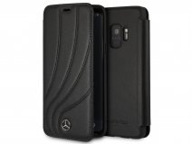 Mercedes-Benz Leren Case Zwart - Galaxy S9 hoesje