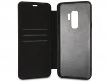 BMW Logo Bookcase Beige Leer - Samsung Galaxy S9+ Hoesje