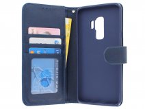Bookcase Deluxe Donkerblauw - Samsung Galaxy S9+ hoesje