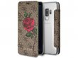 Guess Rose Bookcase Bruin - Samsung Galaxy S9+ hoesje