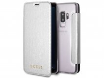 Guess Iridescent Bookcase Zilver - Galaxy S9+ hoesje