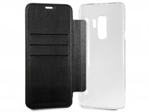 Guess Iridescent Bookcase Zwart - Galaxy S9+ hoesje