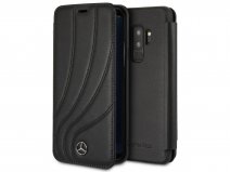 Mercedes-Benz Leren Case Zwart - Galaxy S9+ hoesje