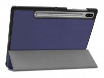 Smart Tri-Fold Bookcase Blauw - Samsung Galaxy Tab S6 Hoesje