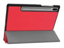 Smart Tri-Fold Bookcase Rood - Samsung Galaxy Tab S6 Hoesje