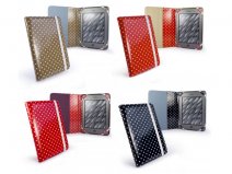 Tuff-Luv Slim-Book Polka Dot Case voor Sony PRS-T1/PRS-T2