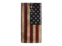 USA Vintage Flag Case voor Sony Xperia P