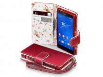 CaseBoutique Flower Wallet Case - Sony Xperia Z3 Compact Hoesje