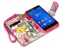 CaseBoutique Lily Wallet Case - Sony Xperia Z3 Compact hoesje