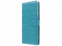 Bookcase Mapje Turquoise - Sony Xperia 1 II hoesje