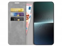 Just in Case Slim Wallet Case Grijs - Sony Xperia 1 V hoesje