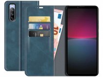 Just in Case Slim Wallet Case Blauw - Sony Xperia 10 IV hoesje