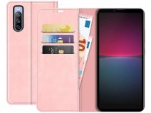 Just in Case Slim Wallet Case Roze - Sony Xperia 10 IV hoesje